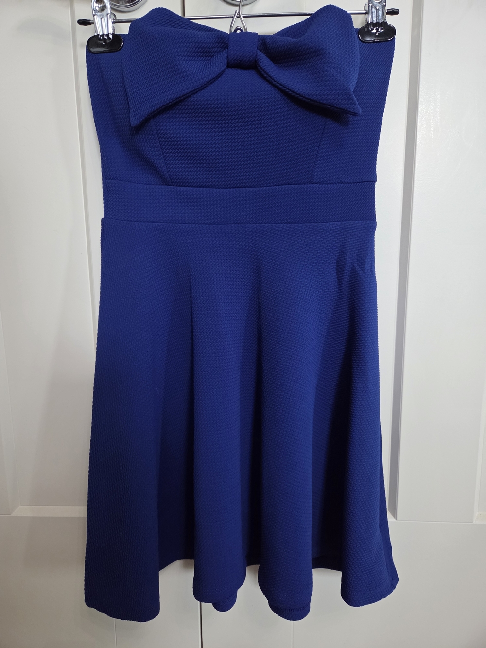 Forever 21 Royal Blue Strapless Bow Detail - Small